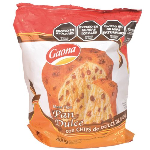 Pan Dulce Gaona Con Chip Dulce Leche 400G