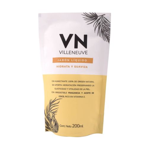 Jabón Líquido Villeneuve DP Coco 200ML