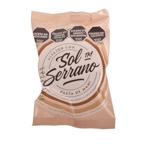 Alfajor Sol Serrano Pasta Mani 40
