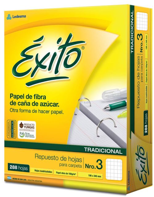 Repuesto N3 Exito 288 Hj Cuadriculado