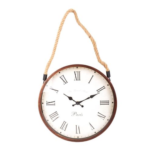 Reloj de Pared N.Romanos con Soga 30CM