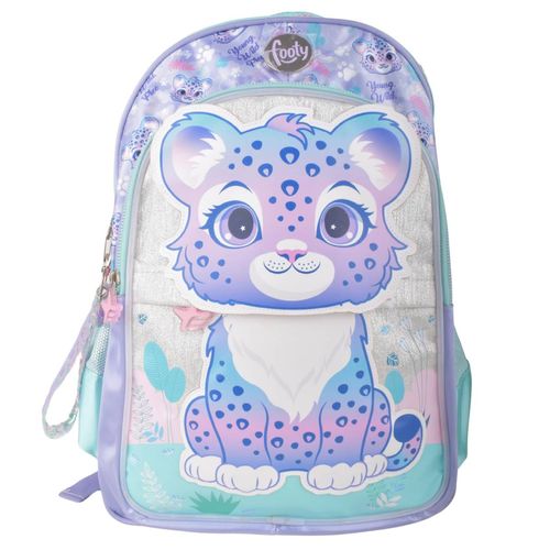 Mochila Espalda Footy Tigre Con Luz Led 18"