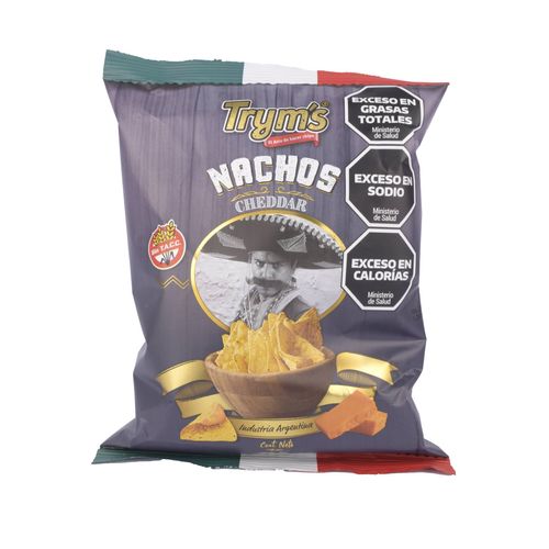 Nachos Fritos Tryms Cheddar 75G