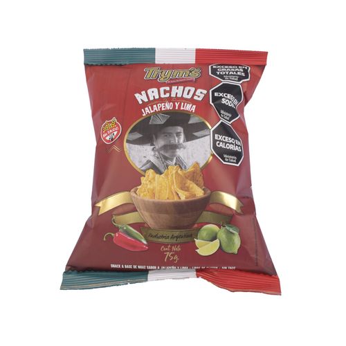 Nachos Fritos Tryms Jalapeño y Lima 75G