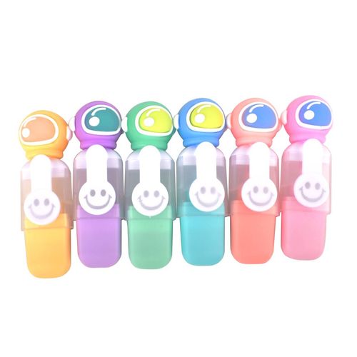 Resaltador mini Pastel Space 6Pz