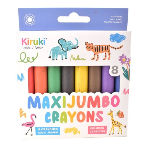 Crayones Maxi Jumbo Kiruki 8Un