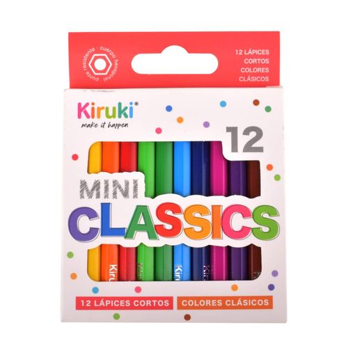 Lápices de Colores Kiruki cortos 12Un