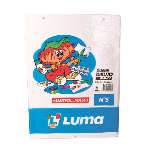 Repuesto Dibujo Luma N5 8 Hj Blanco