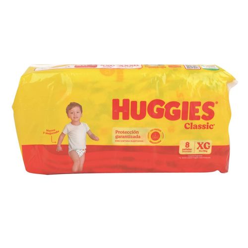 Pañales Bebés Huggies Xg Classic Reg 8