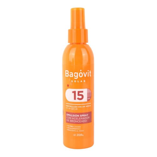 Bronceador Bagóvit Acelerador FPS15 200ML