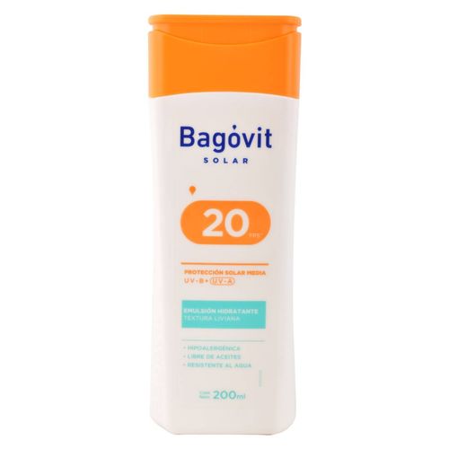 Protector Solar Bagóvit Emulsión FPS20 200ML