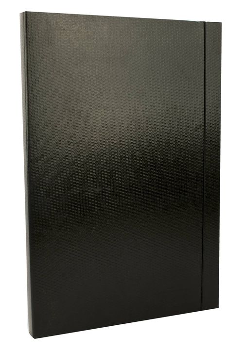 Carpeta Estuche Gadri Fibra Negra/kra 2.50cm