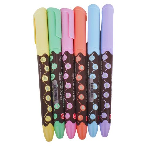 Resaltadores Trabi Pocket Pastel 6Pz