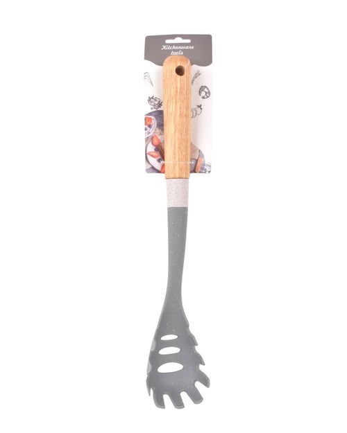 Cucharón para Fideos Gris Mango Madera 35CM