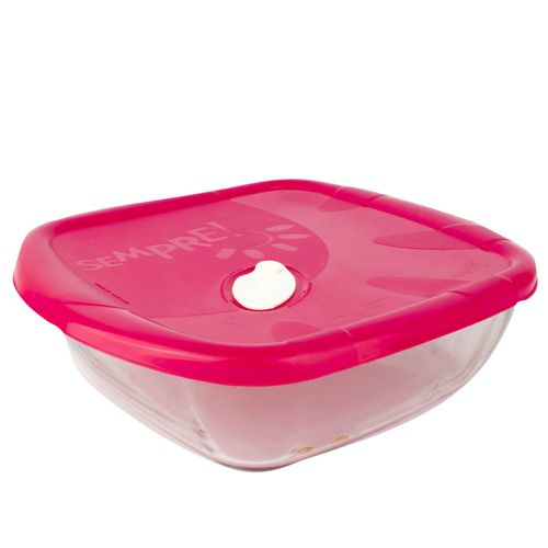 Fuente Cuadrada c/Tapa 26.4x23.9x7.4