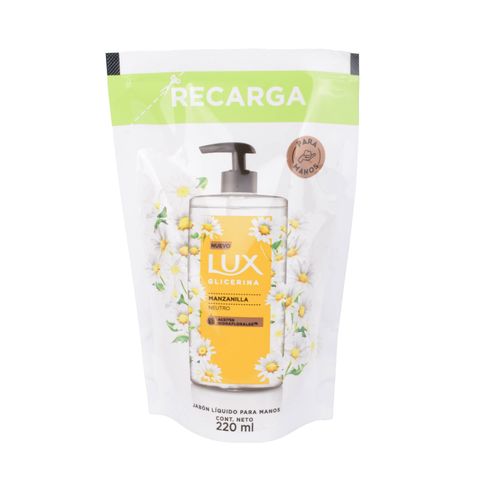 Jabón Líquido Lux Glicerina Manzanilla 220ml