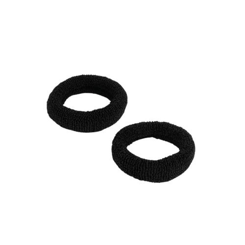 Gomita para Cabello Gruesa Negras 2Pz