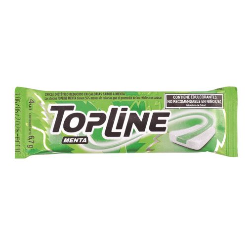 Chicles TopLine Menta 7G