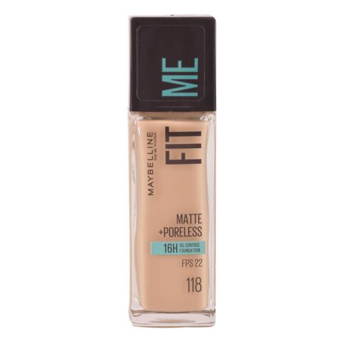 Base Maybelline Fit Me 16H Matte+Poreless 118