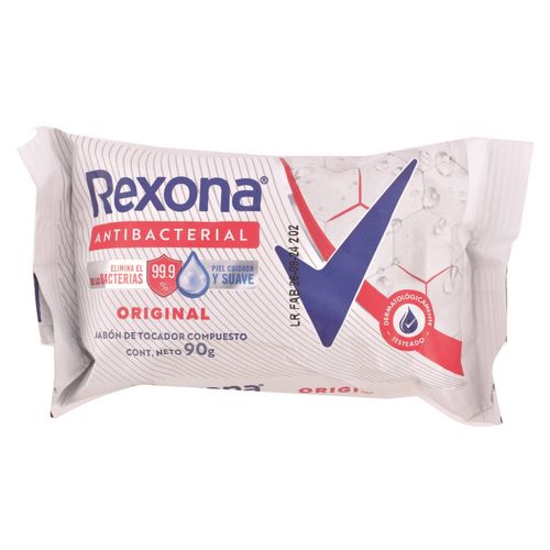Jabón Tocador Rexona Antibact Original 90g