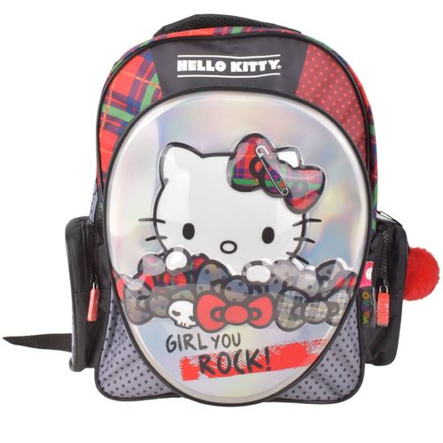 Mochila Espalda Wabro Hello Kitty Rock 35cm