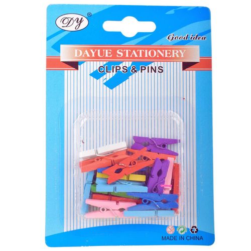 Clips Genérica Color 25mm 20Pz