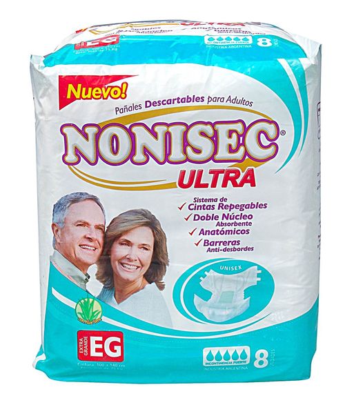 Pañales Adultos Nonisec Xg Anatómico 8