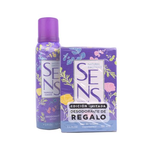 Eau de Toilette Sens Natural Vain Cassis+Deo 100ml