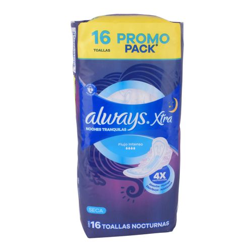 Toallas Femeninas Always Nocturna Seca 16
