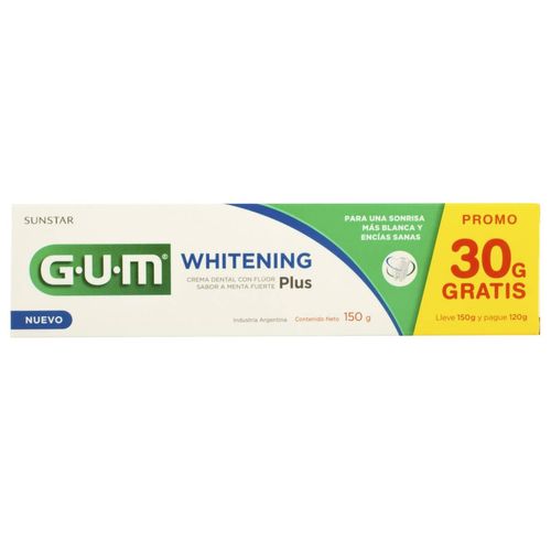 Crema Dental G.U.M Blanqueadora 30g Regalo 120g