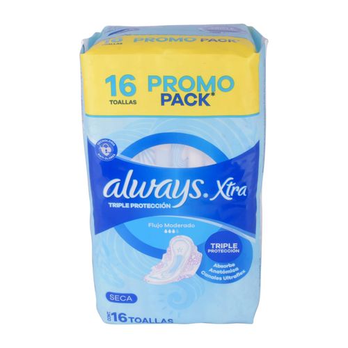 Toallas Femeninas Always Triple Protecc Seca 16