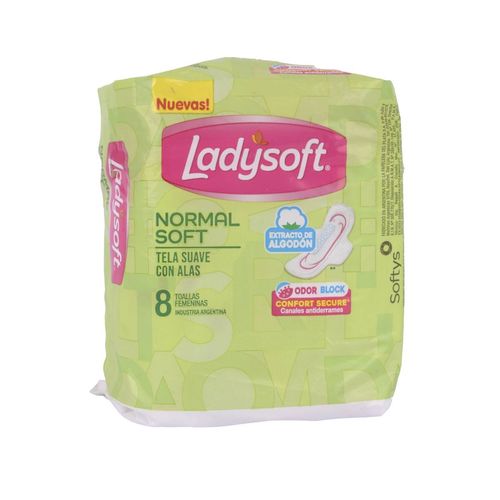 Toallas Femeninas Ladysoft Suave 8 Un
