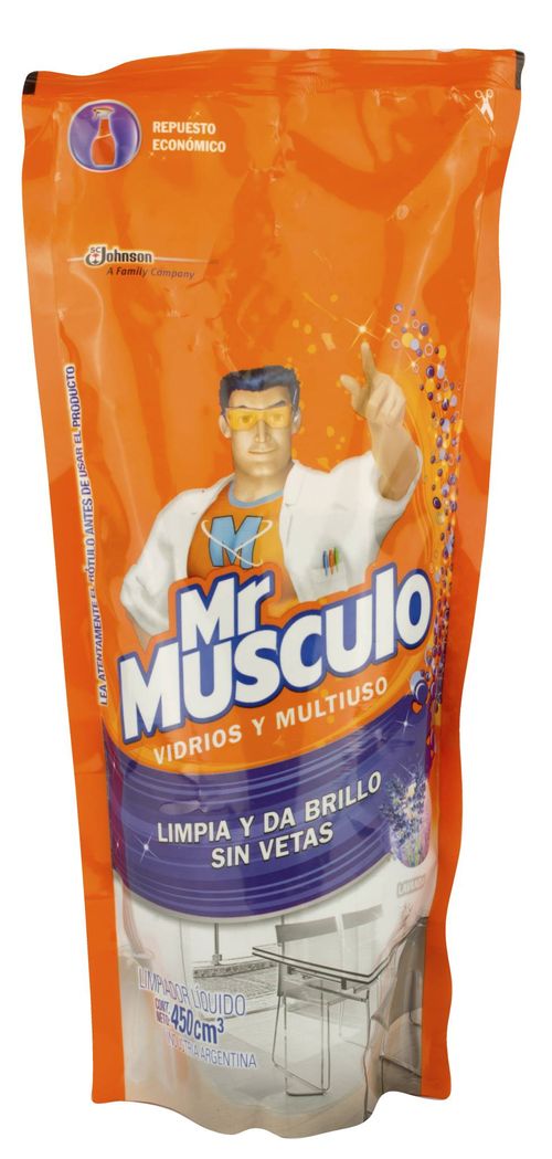 Limpiador Mr Músculo Vidrios Lavanda DP 450ML