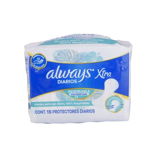 Protectores Diarios Always Respirables c/Per 15