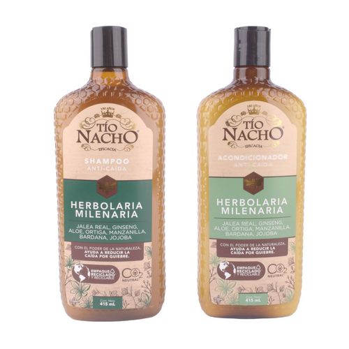 Pack Tío Nacho Shampoo+Acond Herbolaria