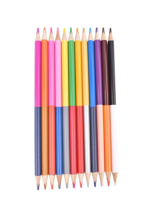 Lápices de Color Bicolor Henko Triangular 12Un