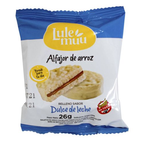 Alfajor Lulemuu de Arroz Blanco 22G