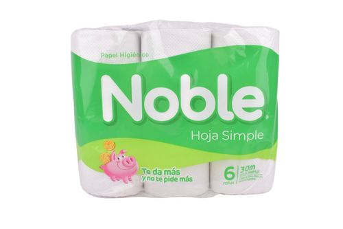 Papel Higiénico Noble 30M 6Un
