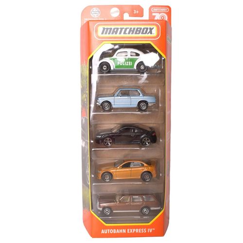 Vehículo Mattel Matchbox Pack 5Un