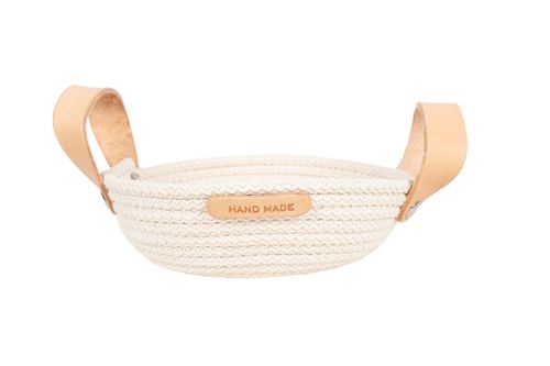 Cesta Rustica Oval 18x5cm Crudo