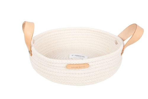 Cesta Rustica c/Asas Crudo 25x7cm