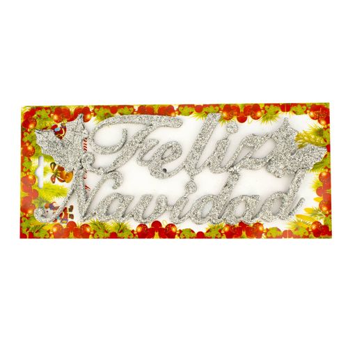 Cartel Navideño 25cm