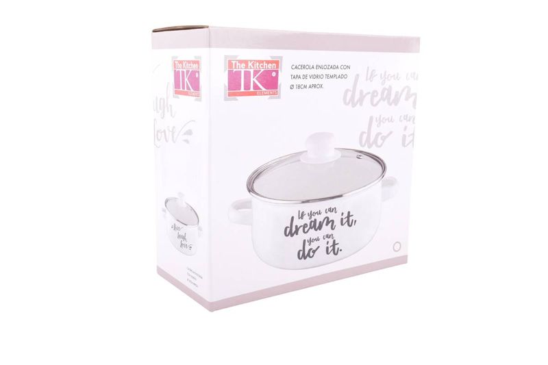 Cacerola-The-Kitchen-Enlozada-con-Tapa-18CM