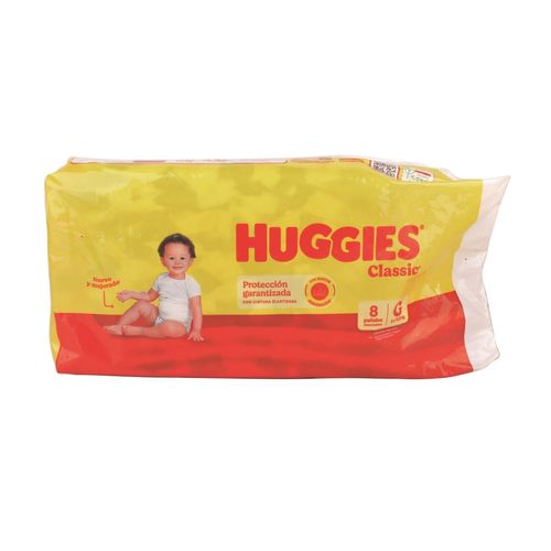 Pañales Bebés Huggies Gde Classic Reg 8