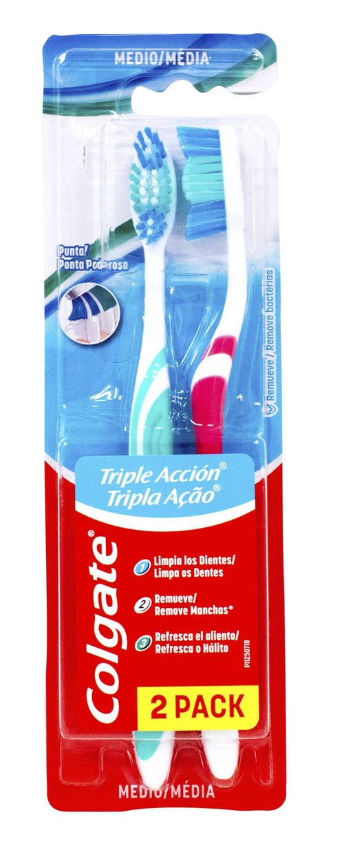 Cepillos Dentales Colgate Triple Ac Med Twink 2
