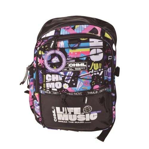Mochila Espalda Chimola Festival Black 17" Holo