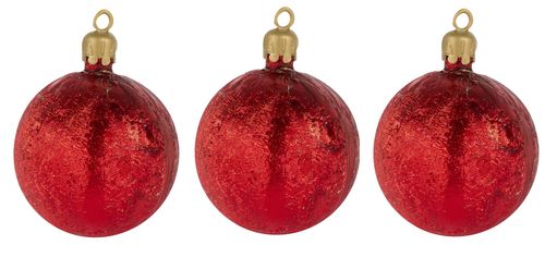 Globos Navideños Nº6 Texturados en Bolsa 3 Un
