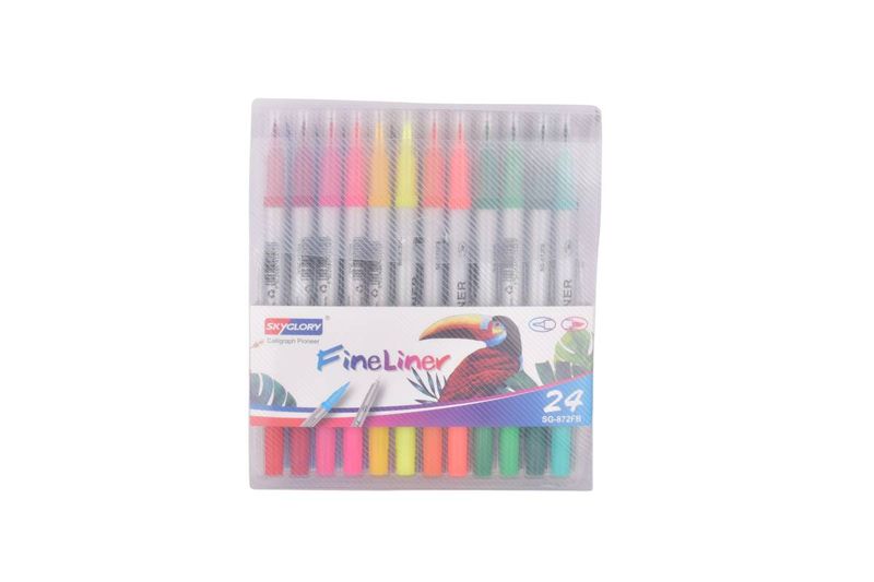 Marcadores-Escolares-Doble-Punta-FineLiner--24Pz