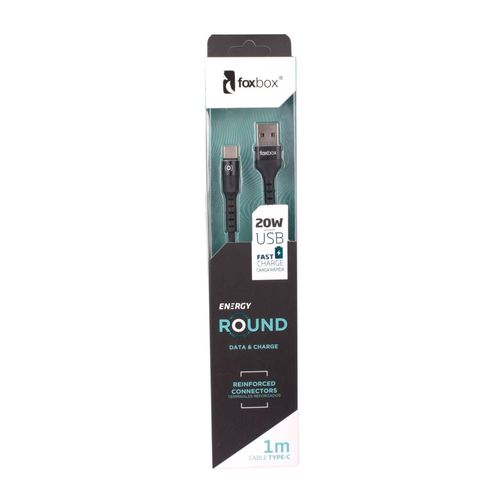 Cable Foxbox Round Tipo C Negro
