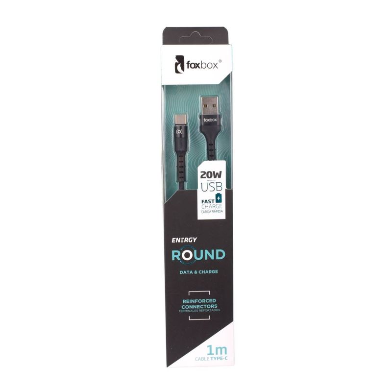 Cable-Foxbox-Round-Tipo-C-Negro